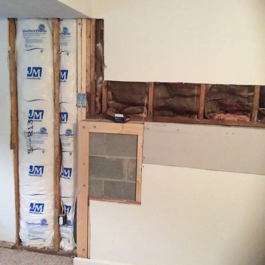 Wall insulation replacement during Contents Cleaning & Restoration in Candlewick Lake
